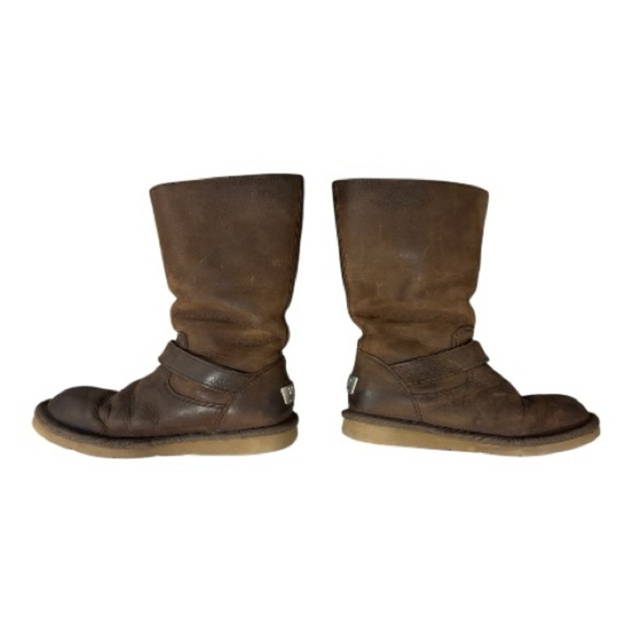 UGG Australia Boots Womens 6 Kensington Mid Shearling Winter Boot 5678 Brown - Picture 4 of 9